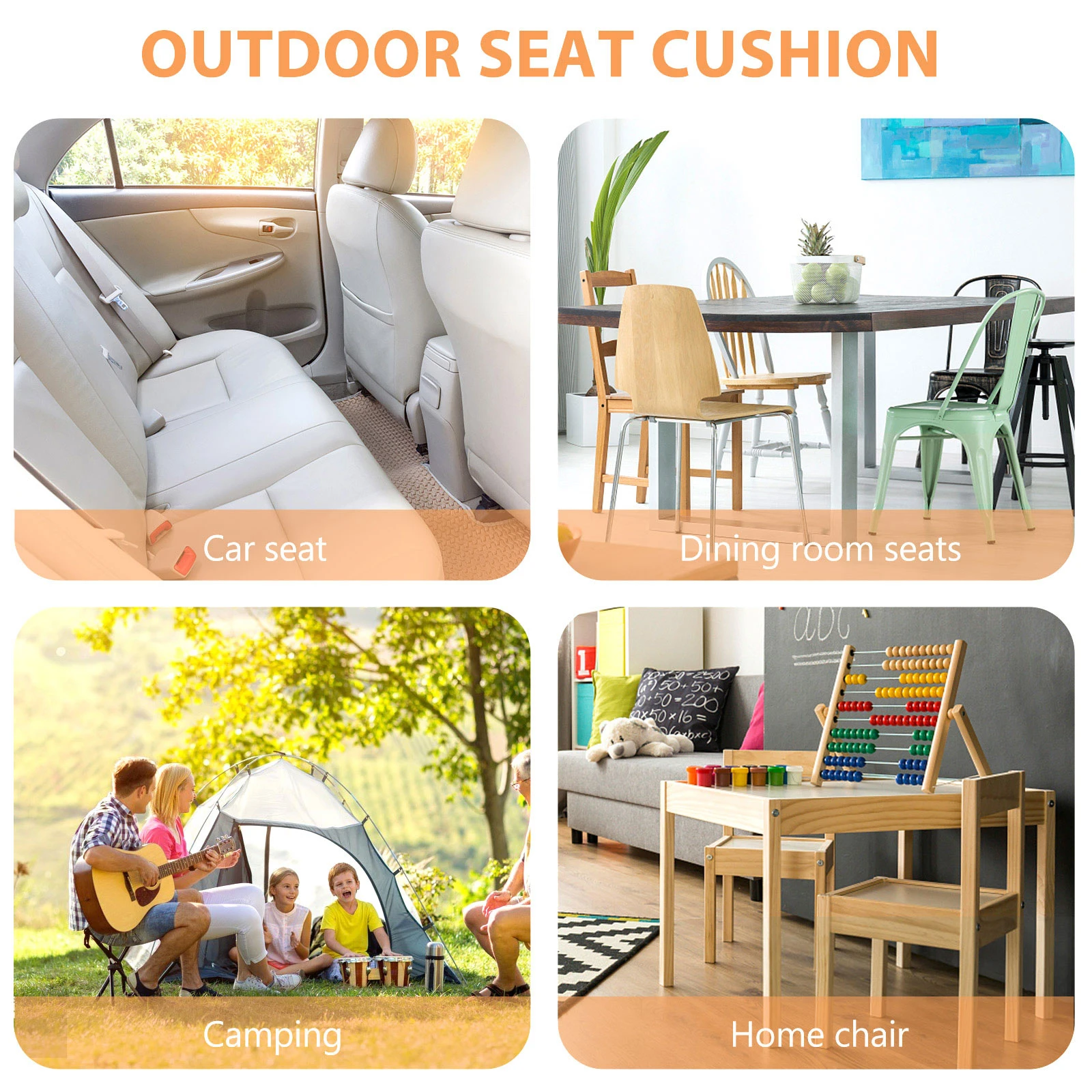 

Ergonomic Office Chair Soft Seat Pad For Car Home Decorative Cushion Sciatica Relief Comfortable Sitting Mat Universal Multi-Use