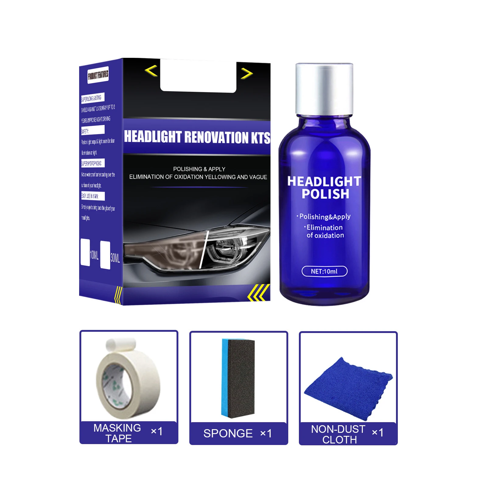 Headlight Polish 3 Years 9H Hardness Accessories Car Parts Liquid Ceramic Coat Polish Cleaner Car Truck Brand New