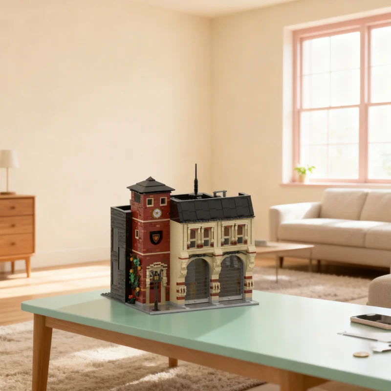 

2534pcs MOC Feuerwache Fire Station Modular Streetscape Model Building Blocks Creative DIY Gift Display Decor Assemble Premium