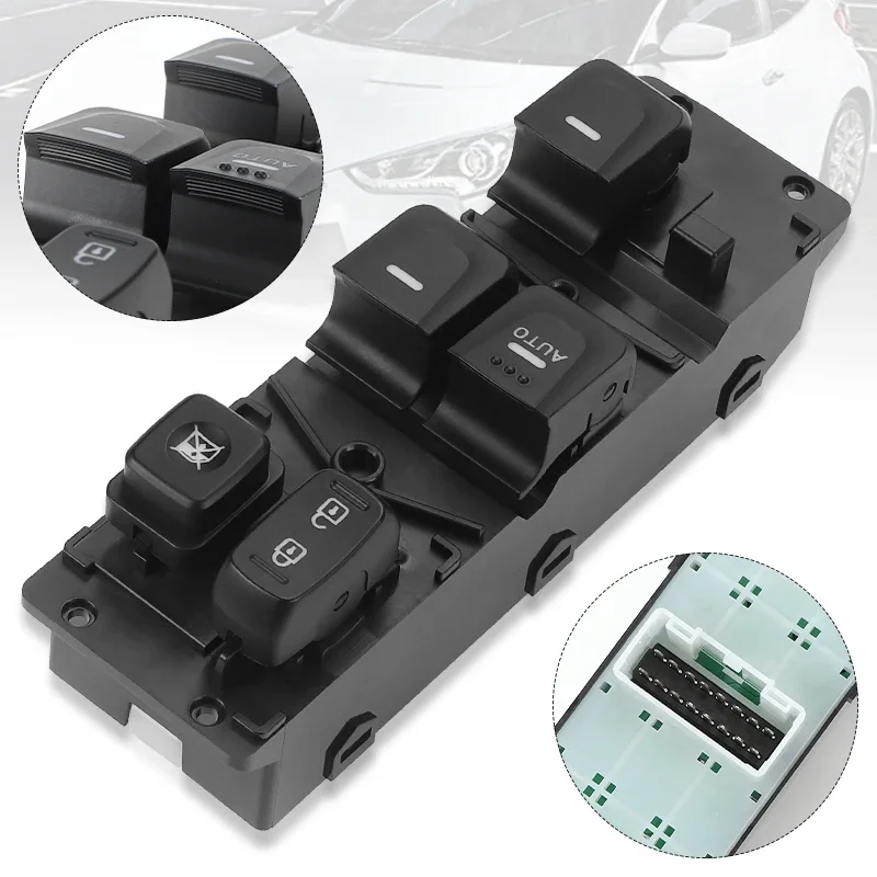 

93570-2V000 передняя левая главная кнопка подъемника оконного стекла, кнопка управления для Hyundai Veloster 1.6L 2012-2017 935702V000