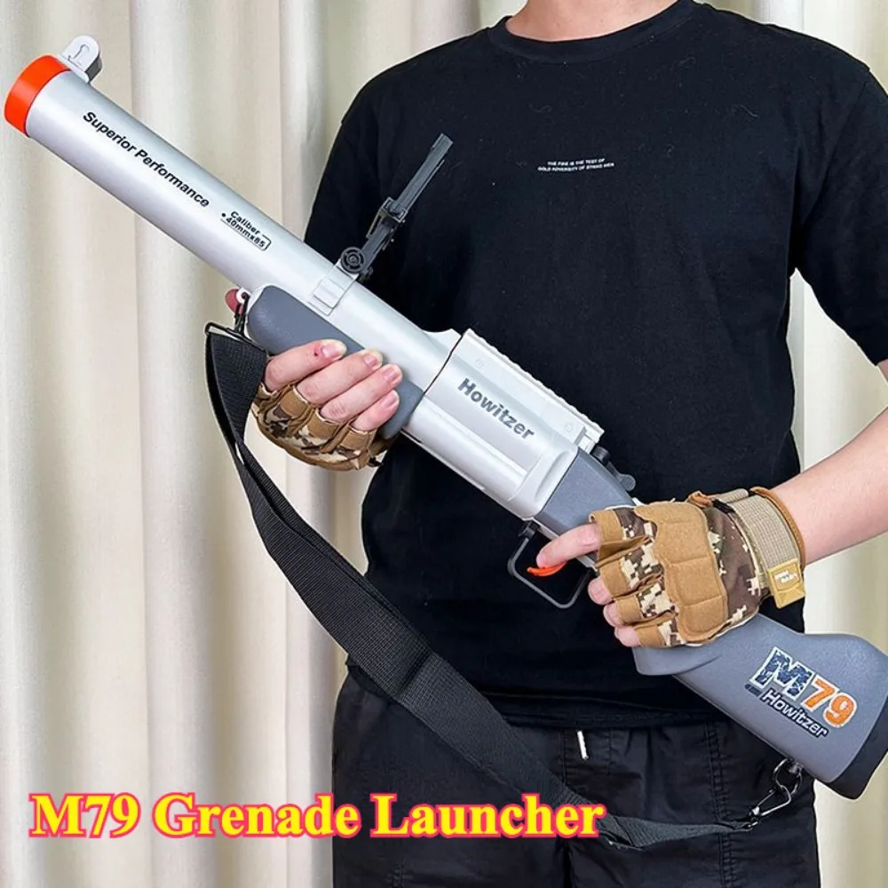 M79 Granaatwerper Speelgoedpistool Model Zachte kogel Blast Shotgun Houwitser Handmatig geladen Outdoor CS Schietspellen Kerstcadeau