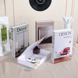 Minimalism Fake Books Decor Luxury Living Room Design Ornaments Coffee Table Interior Items Modern Books Box Home Decoration