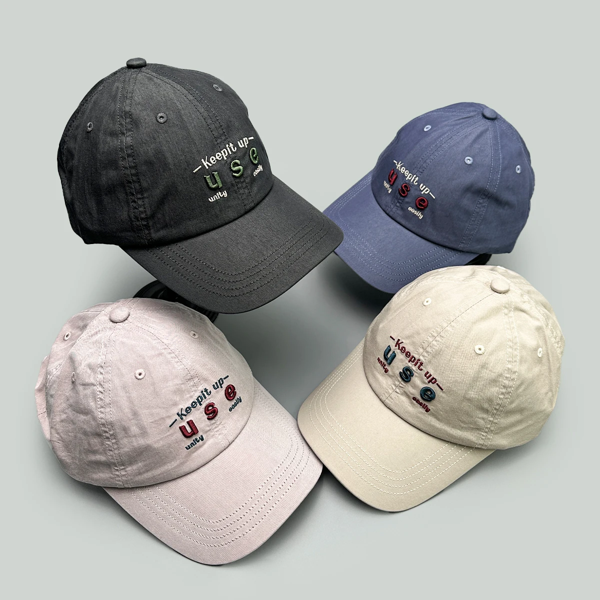 

New Korean Personal Embroidered use Letters Men Women Baseball Hats Retro Fashion Casual Sunshade Outdoor Versatile Peaked Caps
