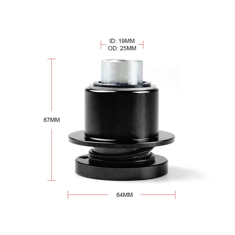 3-Hole Steering Wheel Quick Release Hub, 360° Rotatable 3/4
