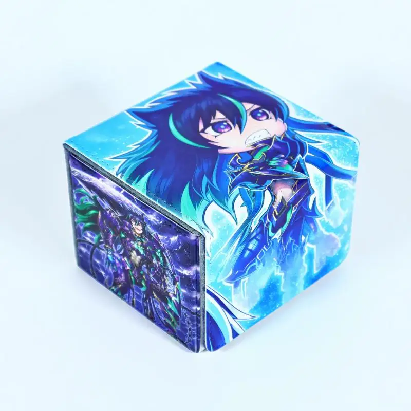 Yu-Gi-Oh! Scareclaw Light-Heart DIY Large Capacity Leather Card Box Thickened Anime Game Collection Card Storage Box