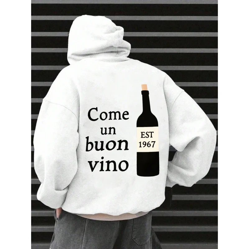 Men's Hoodie White …