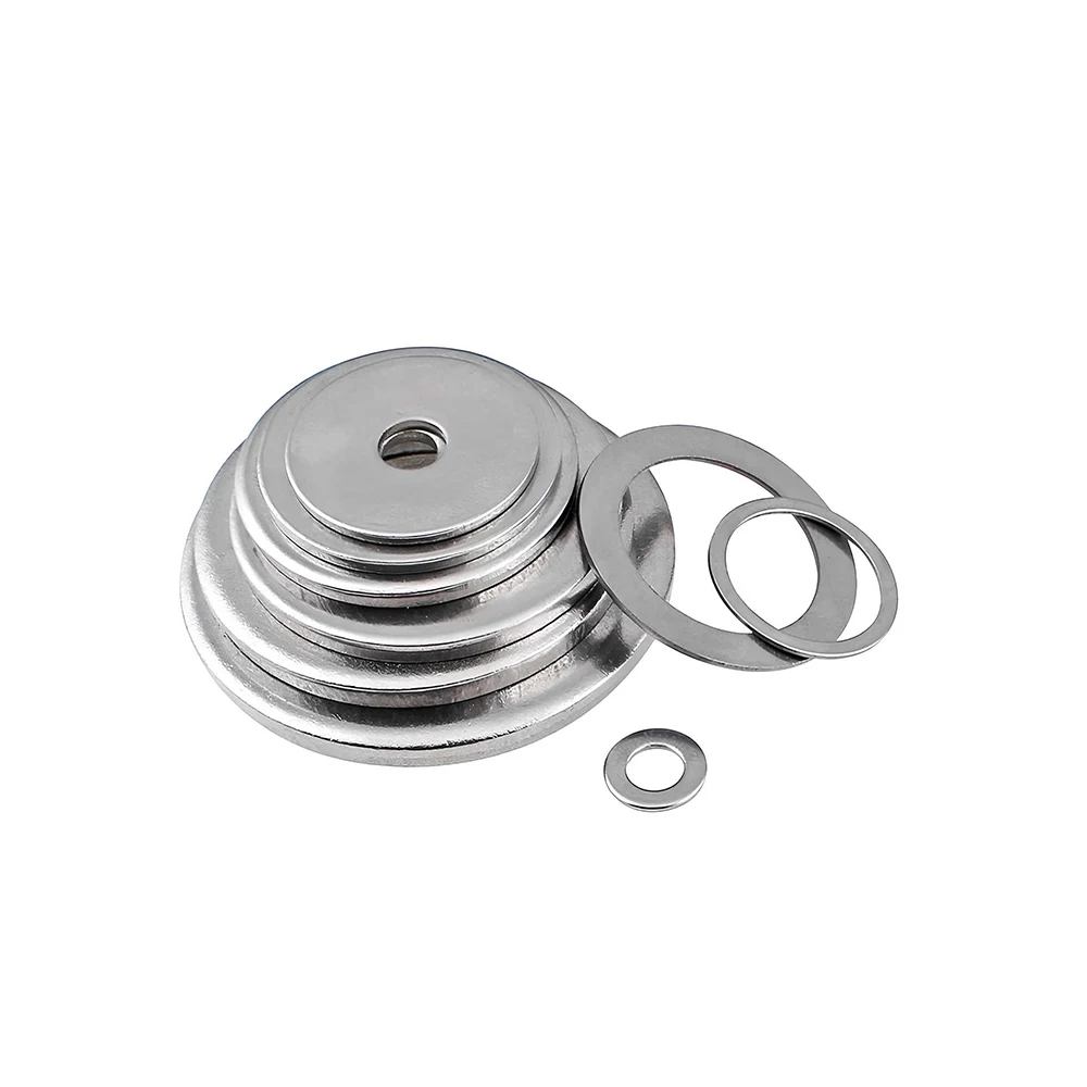 Weiyi M6 M8 M10 Große Dichtungs-Flachdichtung aus SUS304 Edelstahl, breitere Flachdichtung, Dichtungsunterlegscheiben, Außendurchmesser=10mm-50mm – Detail 5