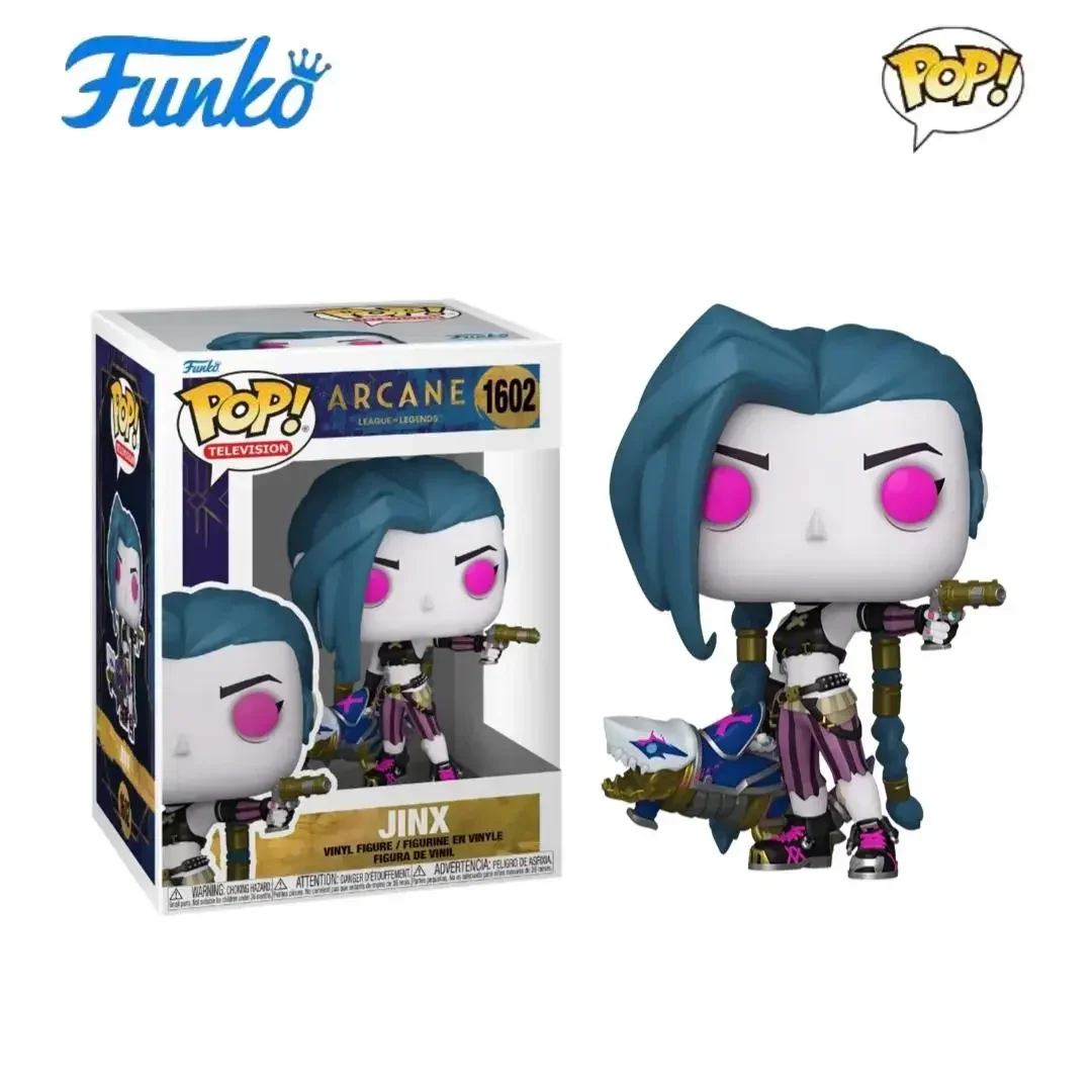 Funko Pop Arcane Temporada League of Legends 10Cm Arcane Anime Figura Jinx Vi Ekko Silco Figura de acción Modelo de estatua coleccionable