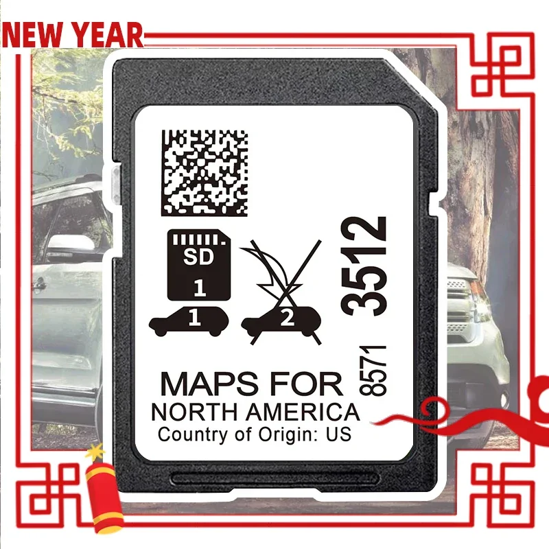 

GM 8571 3512 Sat Nav Navigation GPS 32GB SD Card Update 2024 for Buick Cadillac GMC Car North America USA CAN MEX map Card