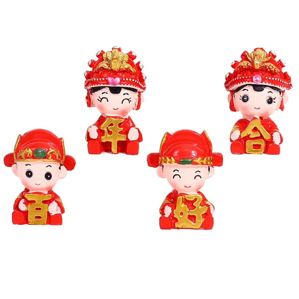 

Car Ornaments Resin Couple s Wedding Party Decor Desktop Cake Embellishment Stable Adorable Cartoon Valentines