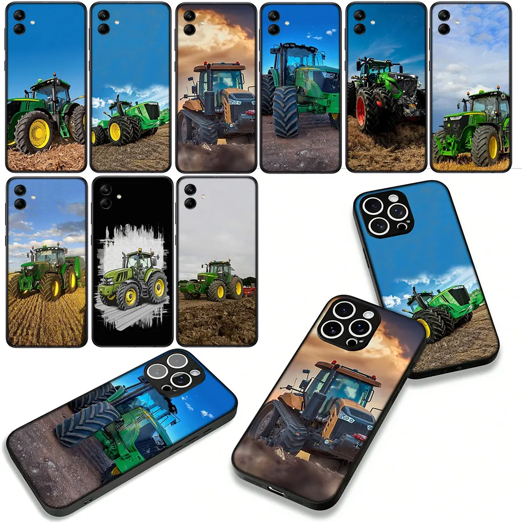 삼성 갤럭시 S25 S23 S22 S24 FE 울트라 S10 플러스 A05 A06 A15 A16 A26 A35 A36 전화 커버 케이스에 대한 농장 차량 트랙터 케이스