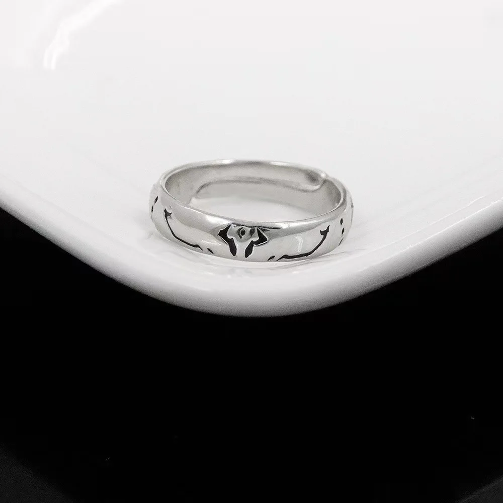 Vintage Engraved Stainless Steel Couple Band Ring for Men Women Daily Wear Fashion Jewelry Accessories Holiday Gift