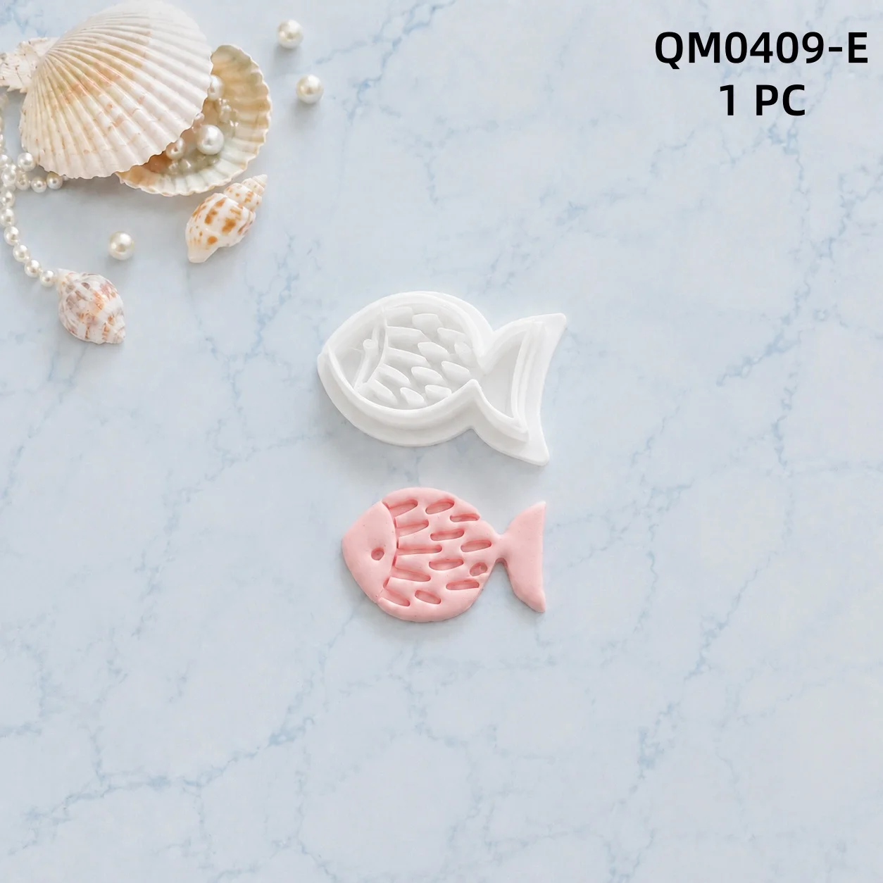 1 Stück Ohrring-Herstellungsform, Kreative Fisch-Serie, Weiche Keramik-Polymer-Clay-Schneider, Cartoon-Fischform, DIY Handgemachte Schmuckherstellung – Detail 12