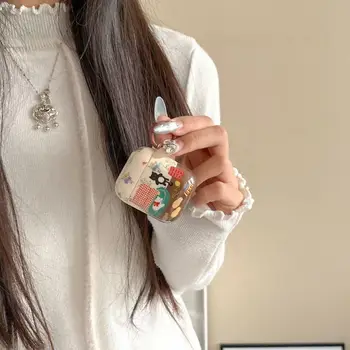 森林主題懶人沙發貓咪圖案保護套,適用於 AirPods 4/3,也適用於 AirPods Pro 2、新款第二代 AirPods 等。 10 最佳銷售 iPod 2 保護套 - №10