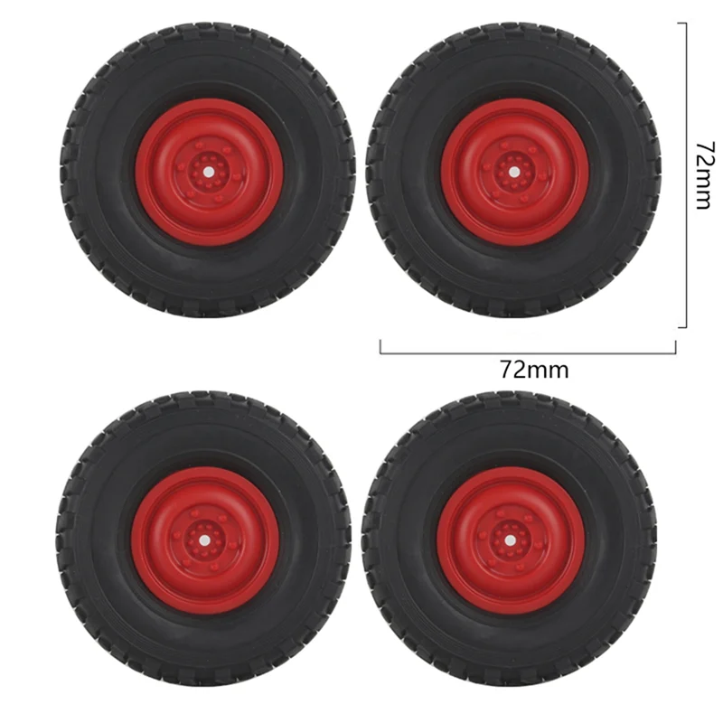 A45F-4Pcs Soft Tire Wheel For LDRC LD1801 LD1802 LD1803 A01 A02 A86 A86P RC Car Upgrade Parts Accessories