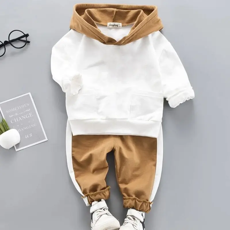 LZH Newborn Baby Clothing Boys Clothes Sets Long Sleeve Sweatshirt Hoodie+Pant 2Pcs  Spring Autumn Costume Outfit Infant Suit