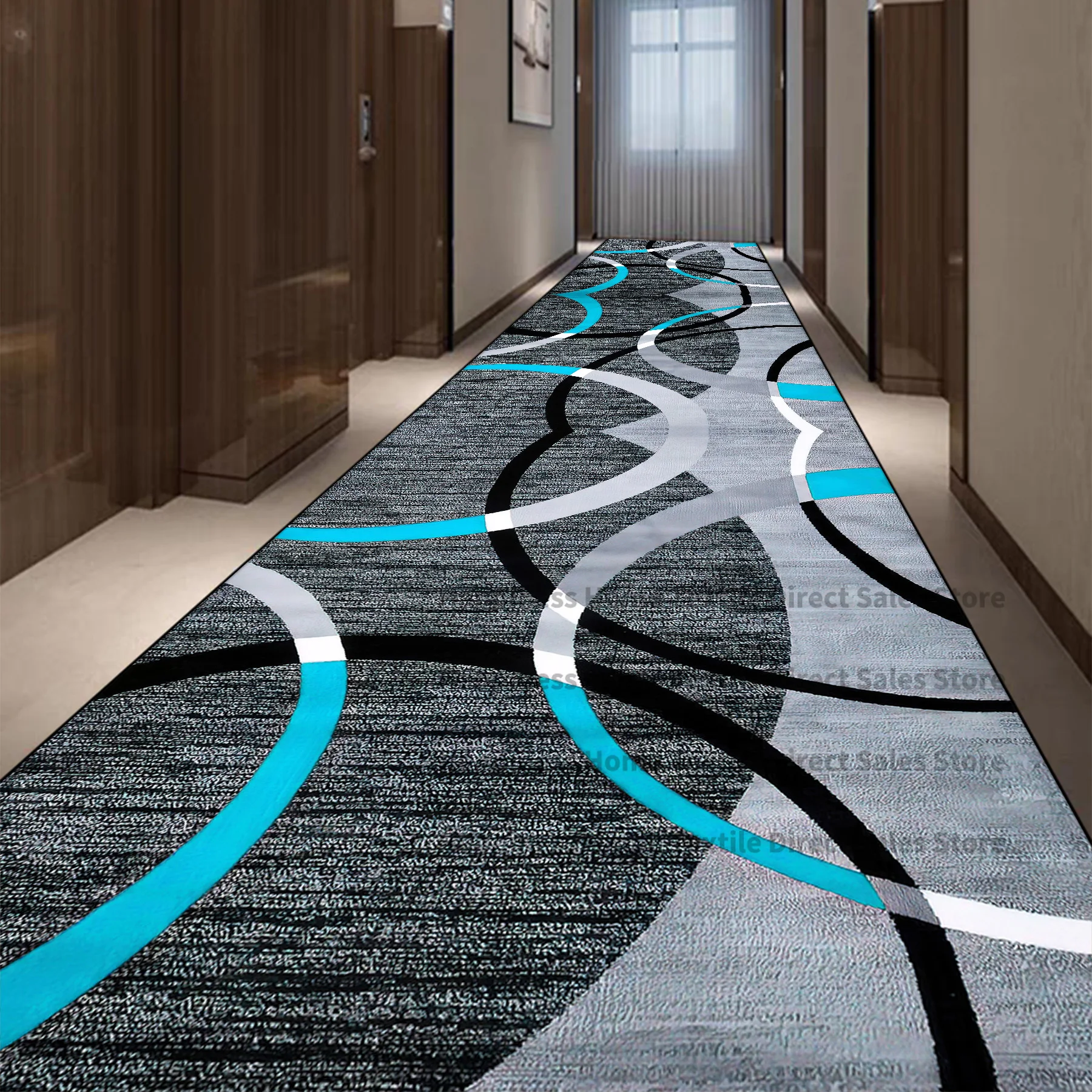 Light Luxury Long Corridor Carpet Runner Washable Hallway Area Rugs Hotel Porch Entry Doormat Non-slip Stairway Floor Mats Ковер