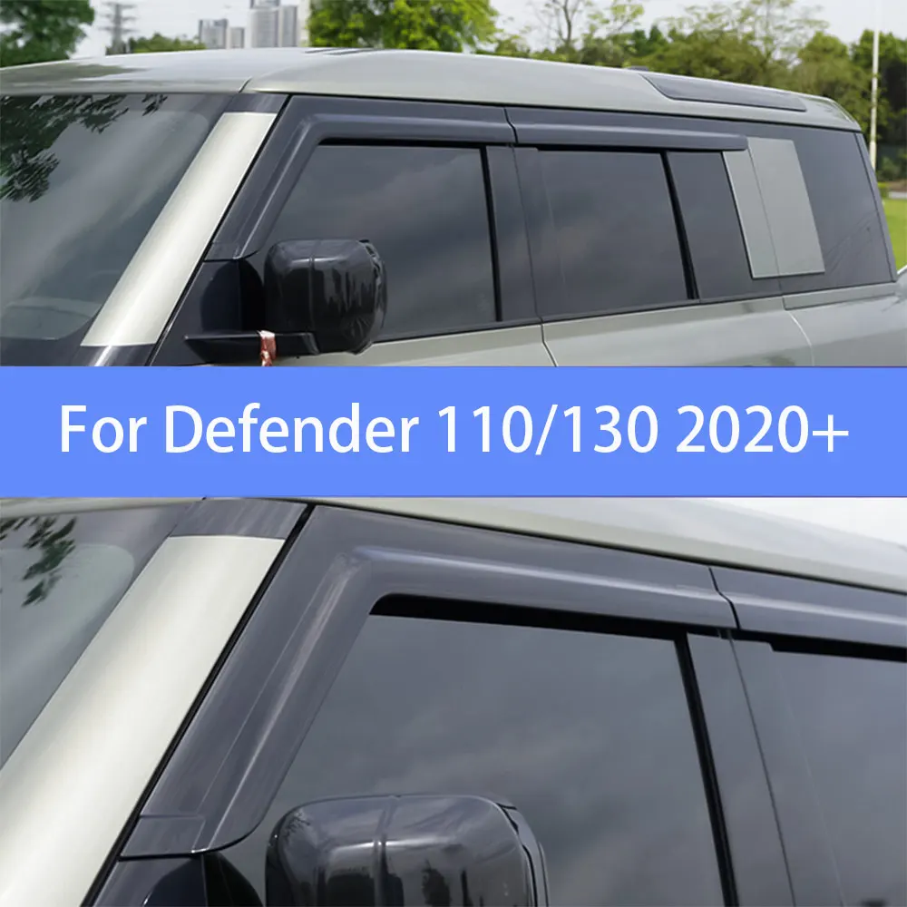

For 20-25 Land Rover Defender 110/130 models with window rain protection and rain barrier black rain cover