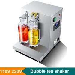 110V 220V podwójna maszyna do wytrząsania Bubble Tea z zegarem koktajl Boba Shaker herbata mleczna