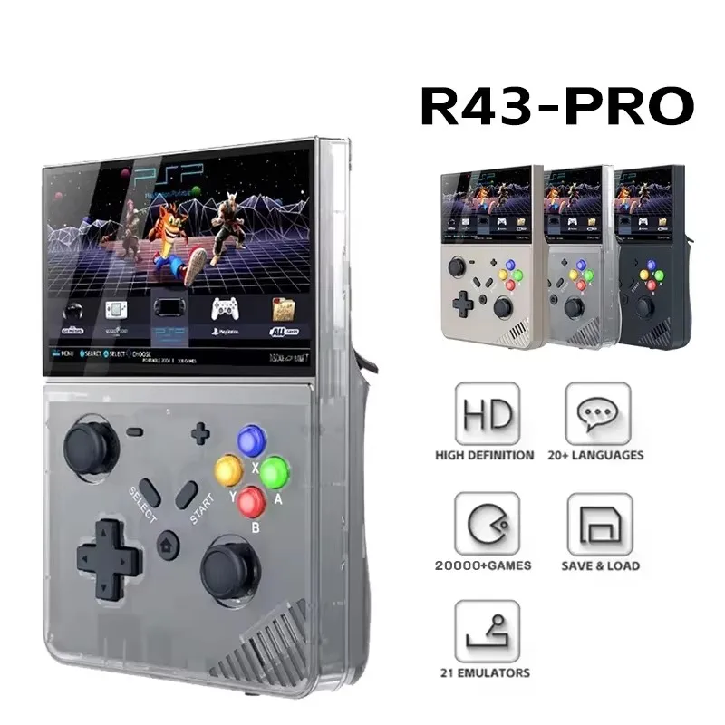 Consola portátil Retro R43 M18 Pro con juegos clásicos 3D - imagen 5