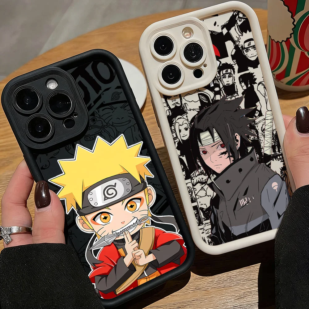 Cartoon N-NarutoS S-SasukeS Handyhülle für Samsung Galaxy A17 A07 A06 A26 A16 A35 A55 A25 A05s A15 A54 A34 A36 A24 4G 5G Cover