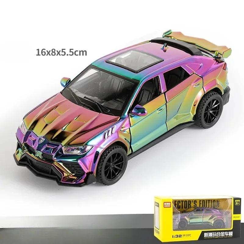 Coche deportivo URUS 1:32, modelo de aleación de Metal fundido a presión de alta simulación, luz de sonido, colección extraíble, juguetes para niños, regalos