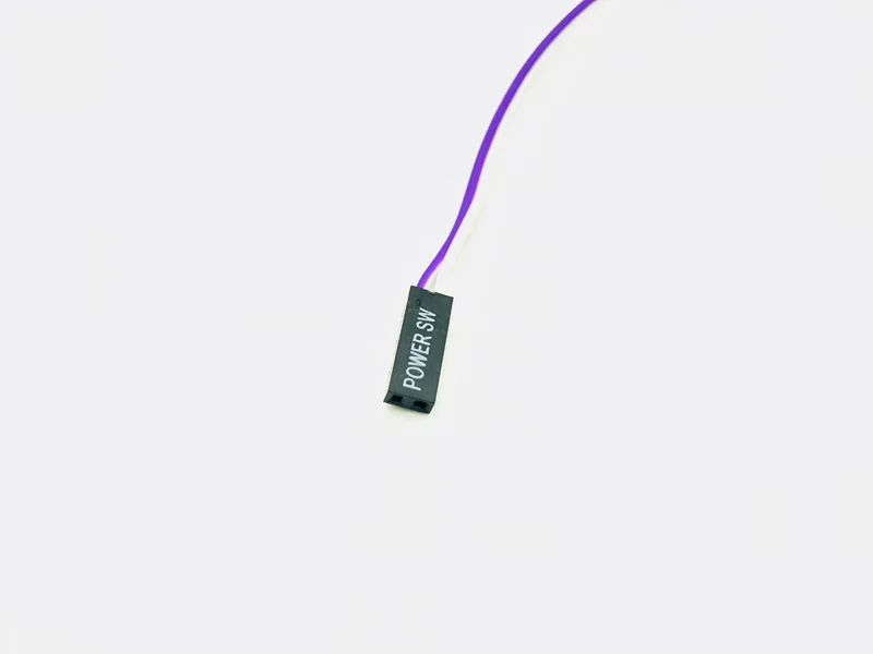 10PCS Reset Motherboard Cable Desktop Computer PC Case Power Button SW Switch Power Cord Cable Re-start Switch Cable for Mining