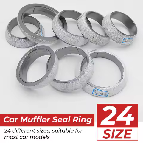 1pc 35mm-75mm Dia Car Muffler Exhaust Pipe Gasket Seal Ring Exhaust Tail Pipe Flange Donut Gasket Muffler Seal Ring