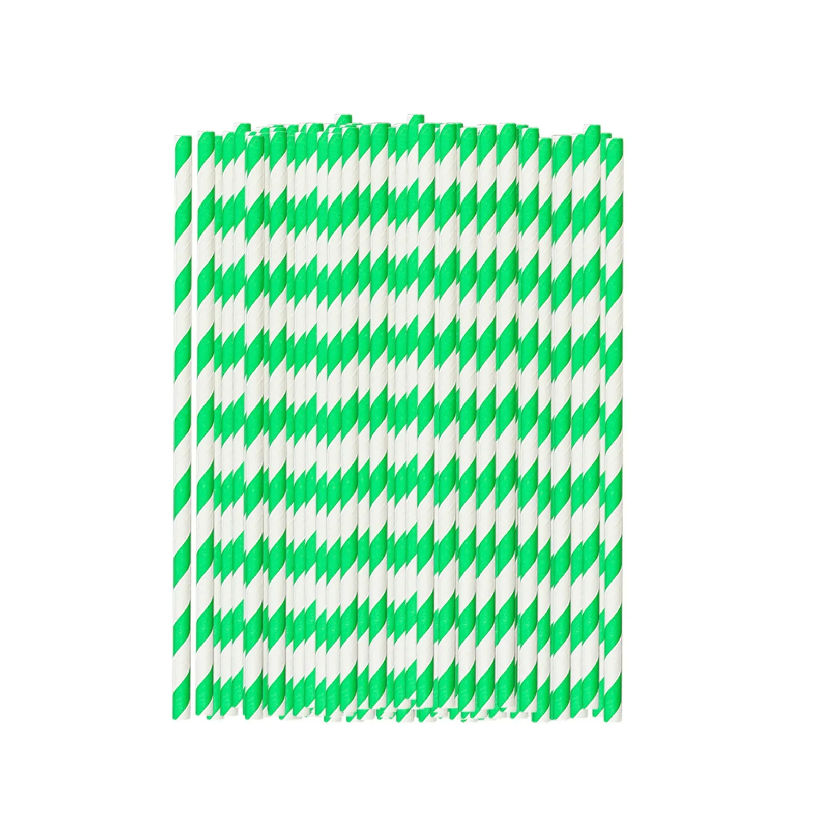 100pcs Environmentally Biodegradable Disposable Paper Straws Drinking Straws Wedding Birthday Party Favors Decoration Supplies
