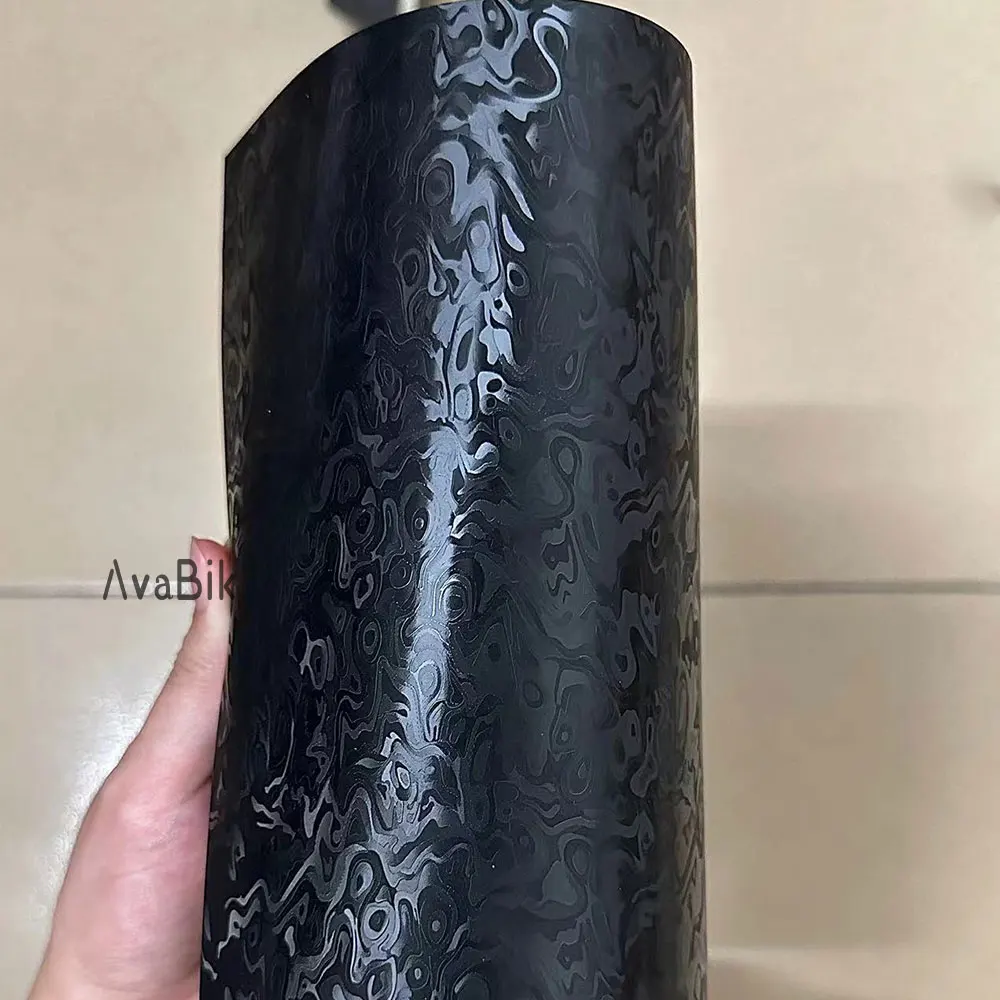 ملصقات سيارات مقاومة للماء ماتي Metaverse ألياف الكربون الفينيل فيلم ثلاثية الأبعاد/6D تأثير السيارات الديكور الداخلي ملصق مع إطلاق الهواء