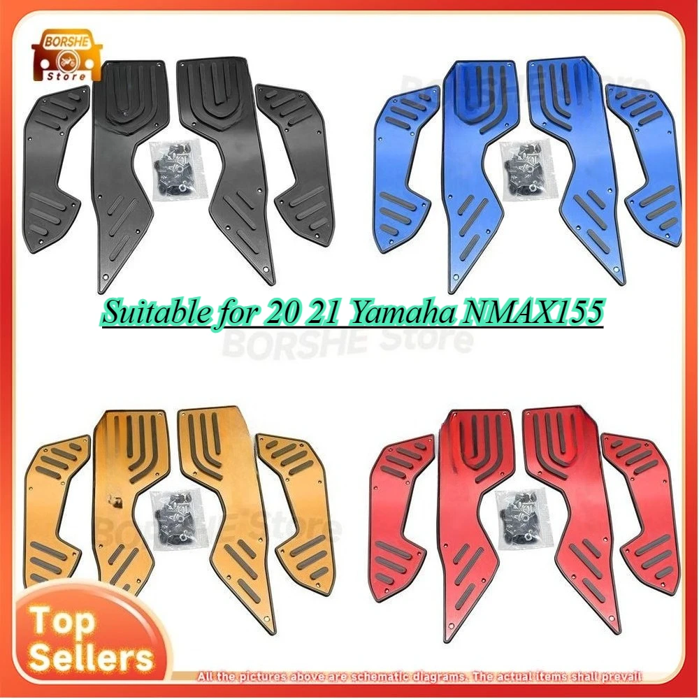 

Suitable for 20 21 Yamaha NMAX155 Foot Pegs Modification N MAX Aluminum Non Slip Step Plate