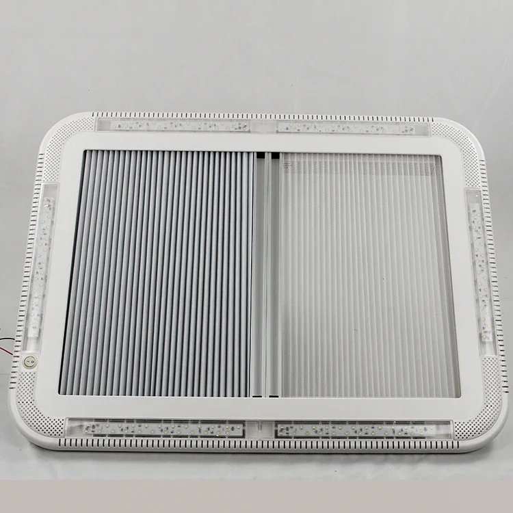 Camping Ventilation Accessories 450x400 mm Roof Vent with Gas Lift Spring RV Skylight for Caravan Motorhome