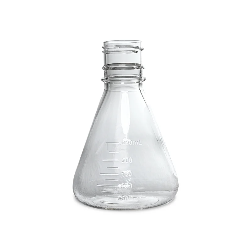 Imagem -02 - Garrafa de Cultura Celular Bseed-triangle Material de Policarbonato Frasco Erlenmeyer Capa Respirável 250ml 17211