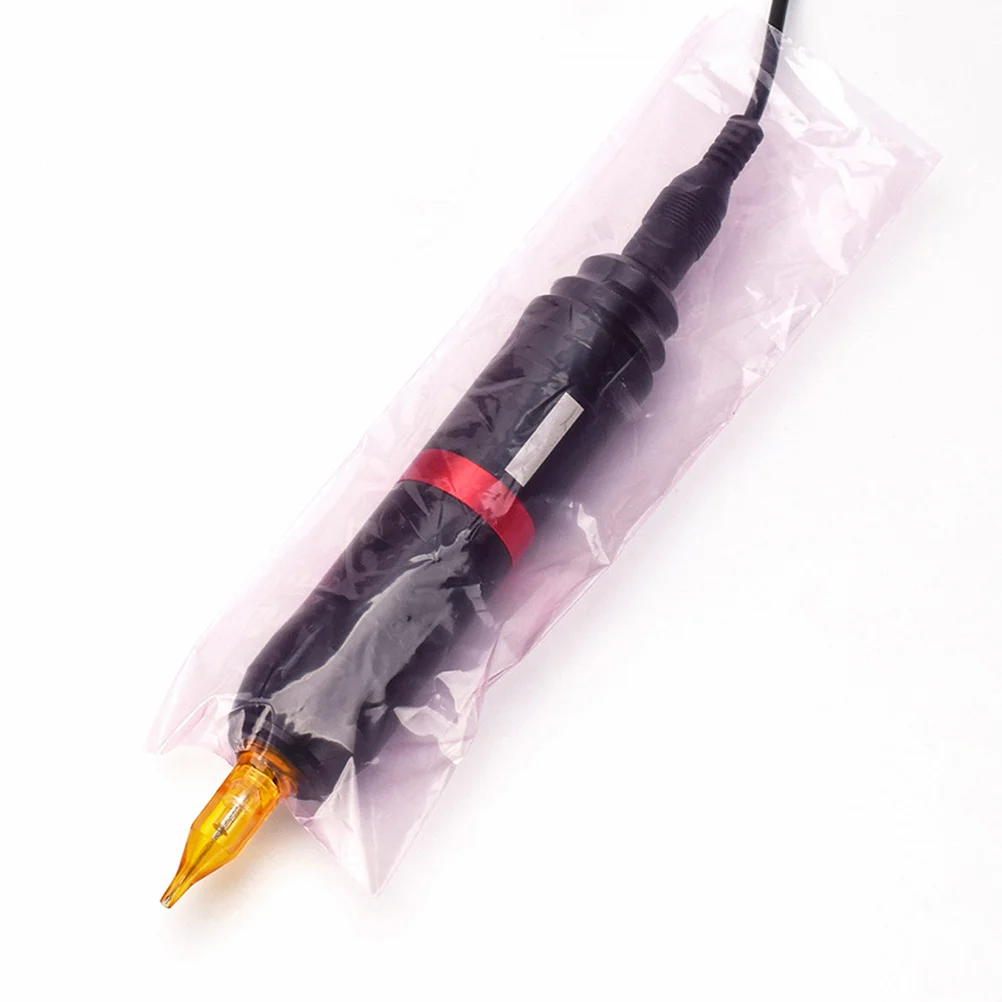 

200Pcs Disposable Tattoo Pen Sleeves PVC Waterproof Covers 19Cm Wide Fit All Pens for Salon Nail Supplies Ink Barrier Protection