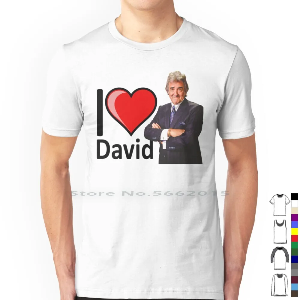 I Love David Dickinson T Shirt 100% Cotton David Dickinson I Love Gay Icon Secret Santa Book Dvd Box Set Signed Cup Mothers