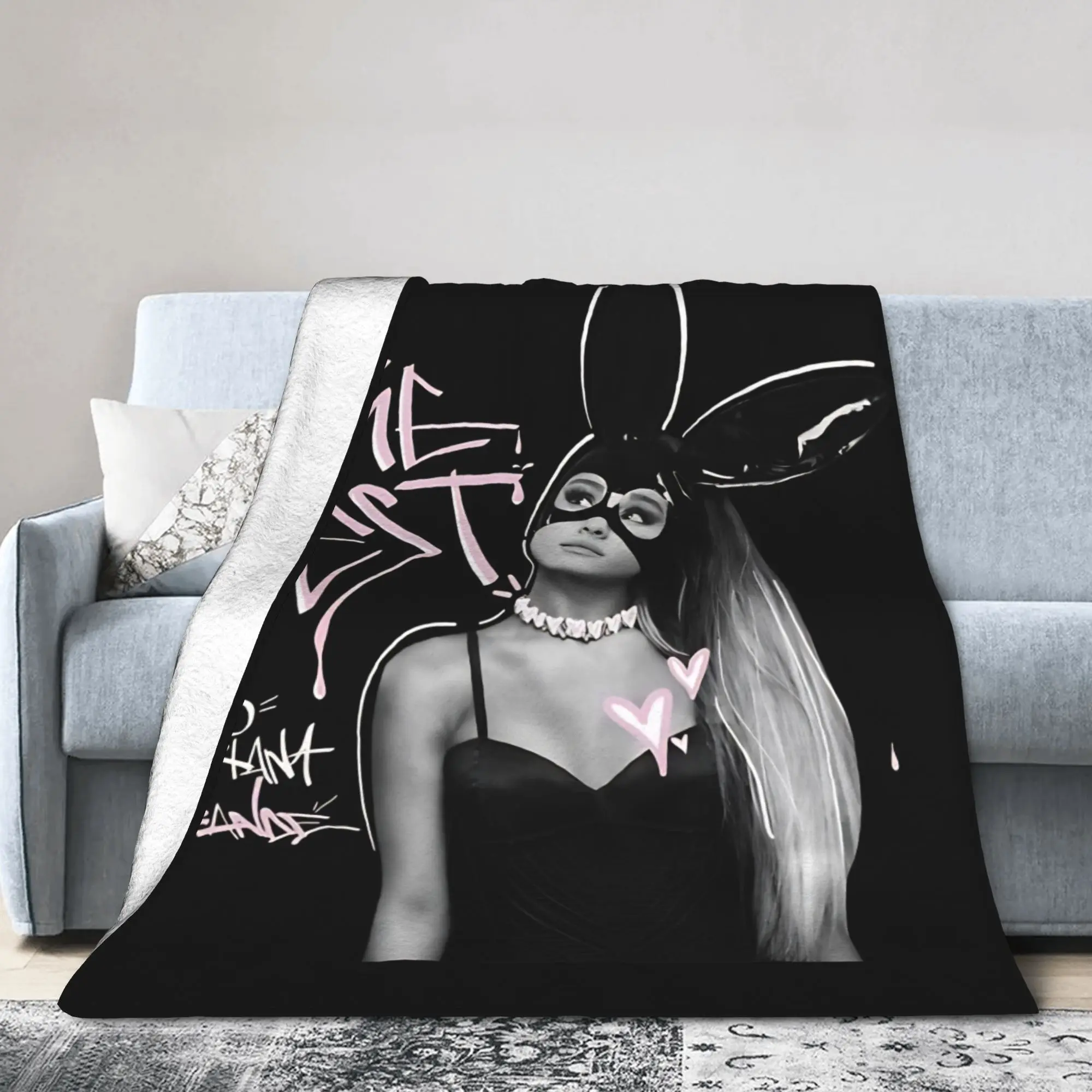 Ariana GrandesMelody in Motion  Blanket Cover  Fuzzy Throw Blankets Summer Air Conditioning Decoration Soft Warm Bedspreads,