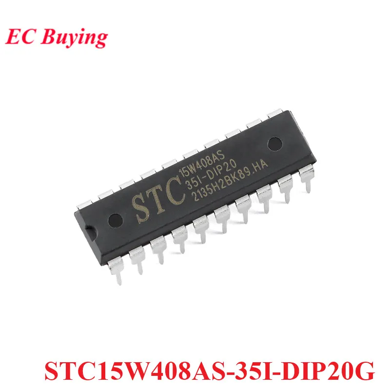 STC15W408AS STC15W408AS-35I DIP20G STC 15W408AS DIP-20 1T 8051 Microcontroller MCU IC Controller Chip New Original