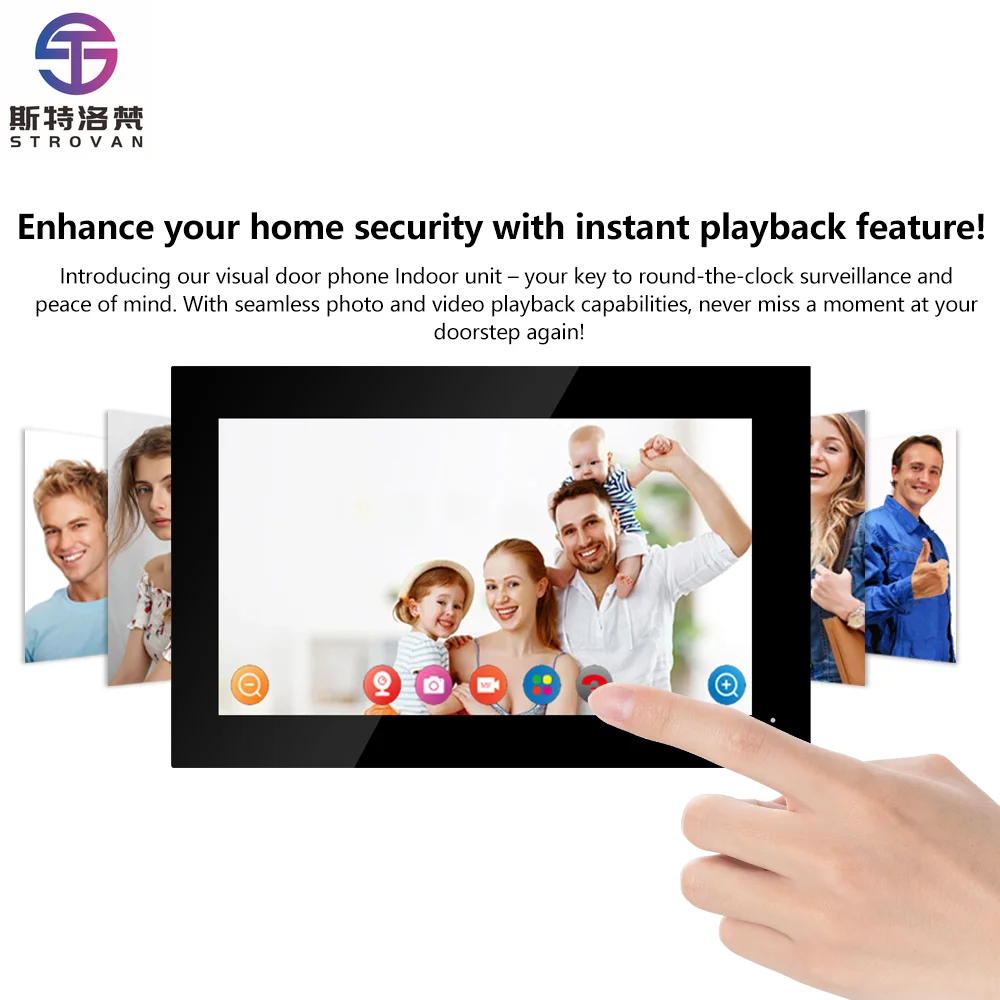 

7-Inch Waterproof WIFI Home Doorbell with Video Two-Way Intercom Visual Visiting Door Phones