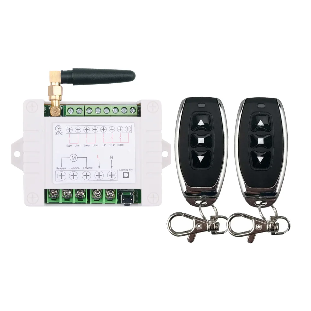 220V 10A 2CH Barrier Garage Door Motor Controller Rise Fall Stop Can Be Connected To External Limit Switch