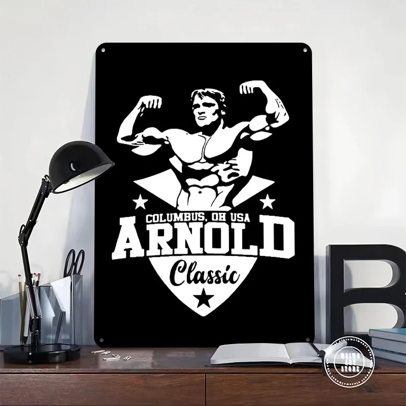 Arnold Personalized 3D Textured Metal Poster Wall Art Tinplate Sign for Gaming Room Decoration Man Bedroom Decorations Wand Deko