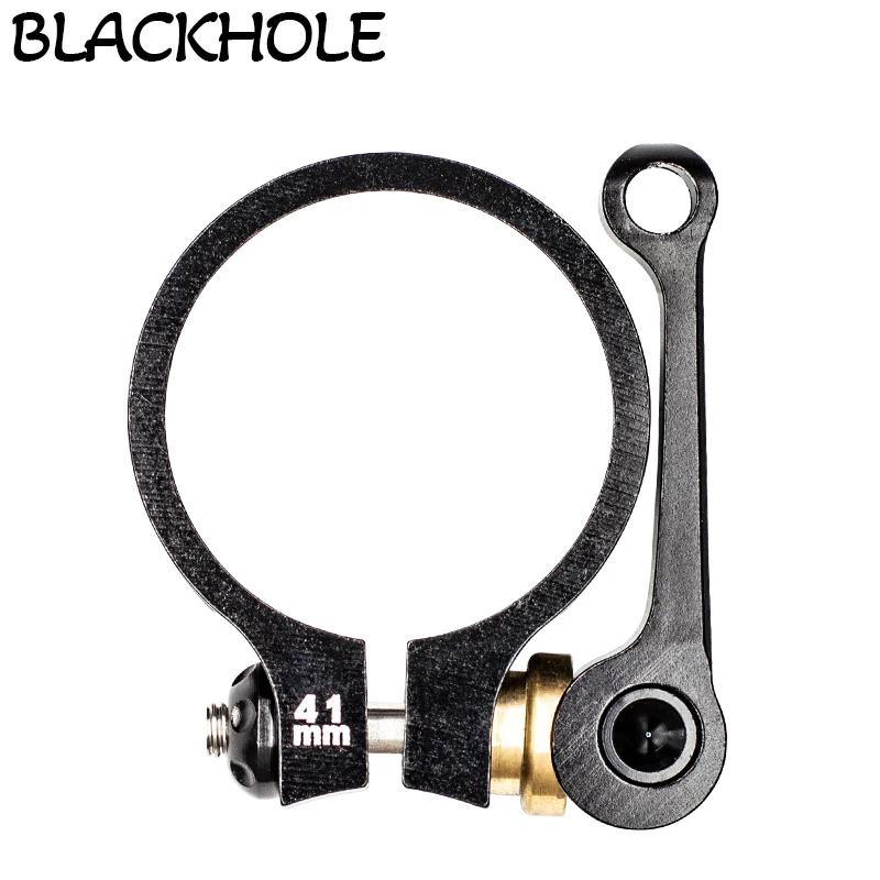 41mm Folding Bike Seat Clamp High Strength Aluminum Alloy Carbon Folding Bicycle Seat Post Clamp 41mm Quick Release Seat Clamp