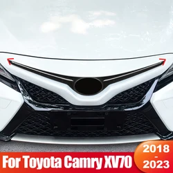 トヨタカムリ70 XV70 2018- 2020 2021 2022 2023車のフロントグリルフロントヘッド顔吸気口グリルトリムカバーアクセサリー