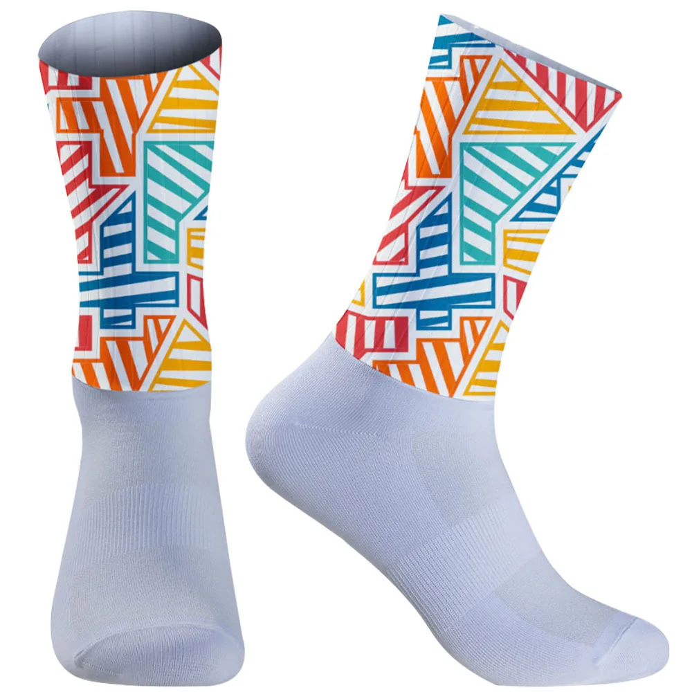 

2025 Новые велосипедные носки с поддержкой плоской стопы для коррекции, силовых, противоскользящих, дышащих, снимающих усталость стопы