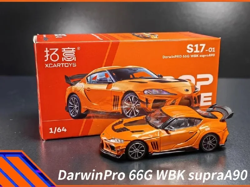 

XCarToys & POPRACE 1:64 DarwinPRO 66G WBK Supra A90 металлик оранжевый литая модель автомобиля