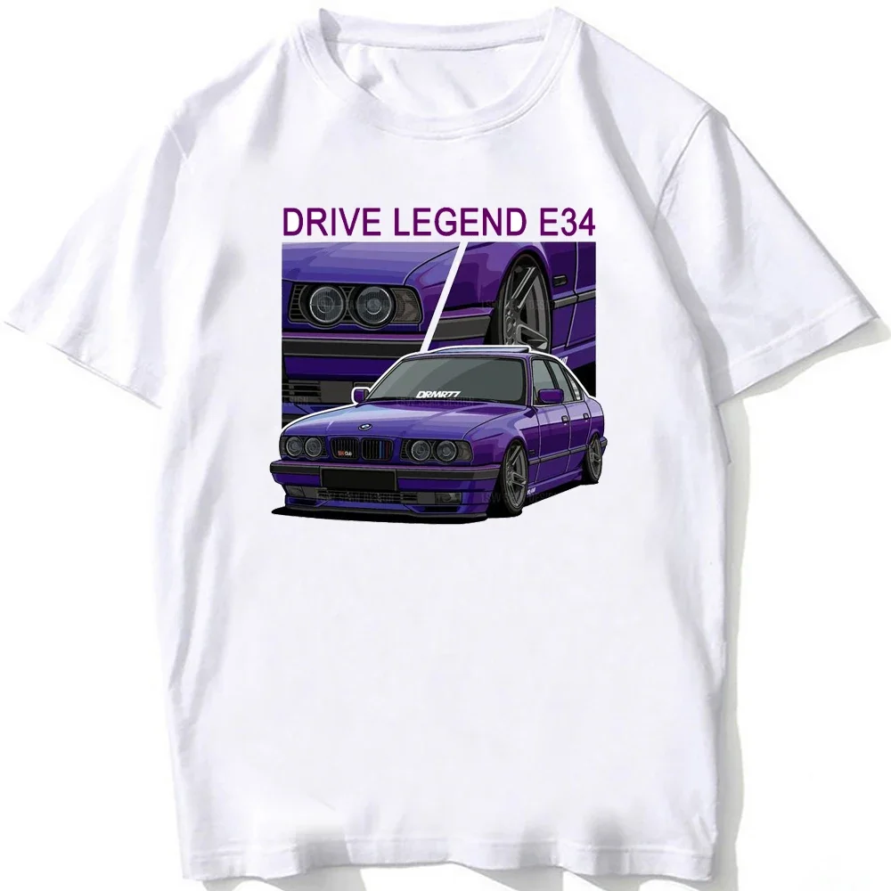 

Legend Germany Turbo E34 M5 E36 E30 E92 Fan T-Shirt Men Short Sleeve Hip Hop Boy Casual Tops Funny E28 E30 Car Design White Tees