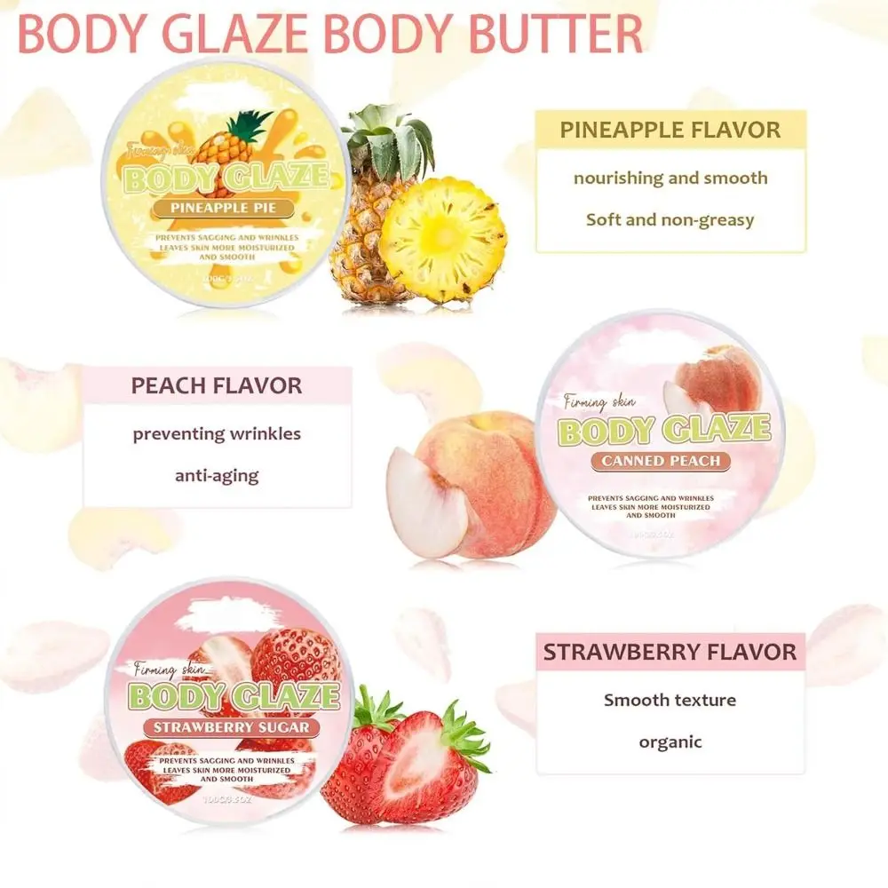 Whipped Butter Body Glaze Cream Body Care Anti Aging Donut Body Moisturizer Deeply Hydrating Radiant Body Butter Women