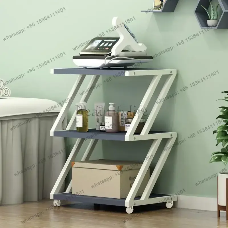 Factory Direct Sales Beauty Salon Specific Rolling Cart Modern Drawers Storage Shelf Designers Salon Trolley Medical Hotel Salon