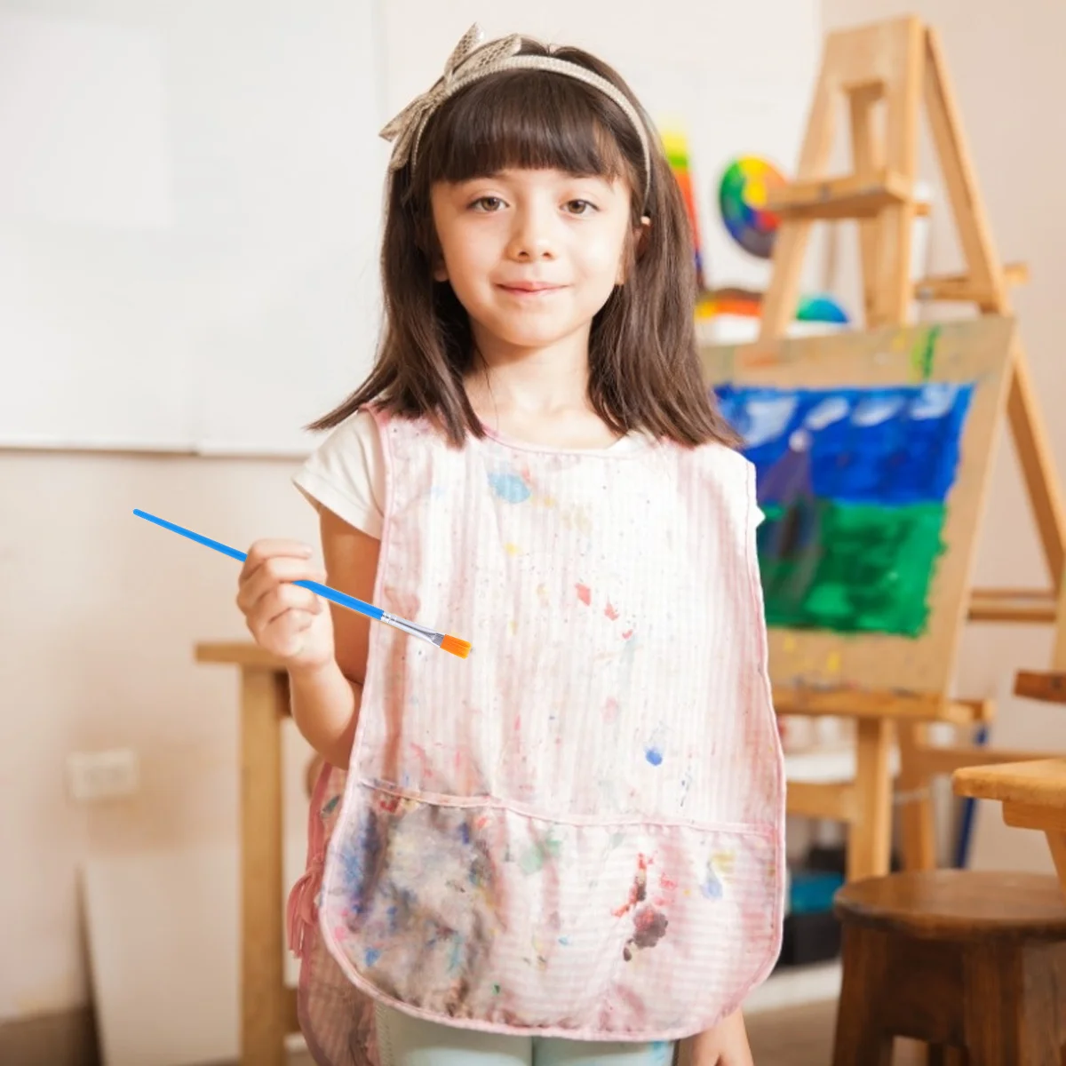 1Set Malwerkzeuge Sichere, ungiftige, langlebige Farbbecher Tablett Malwerkzeug-Set Pinsel Art Tool Kit