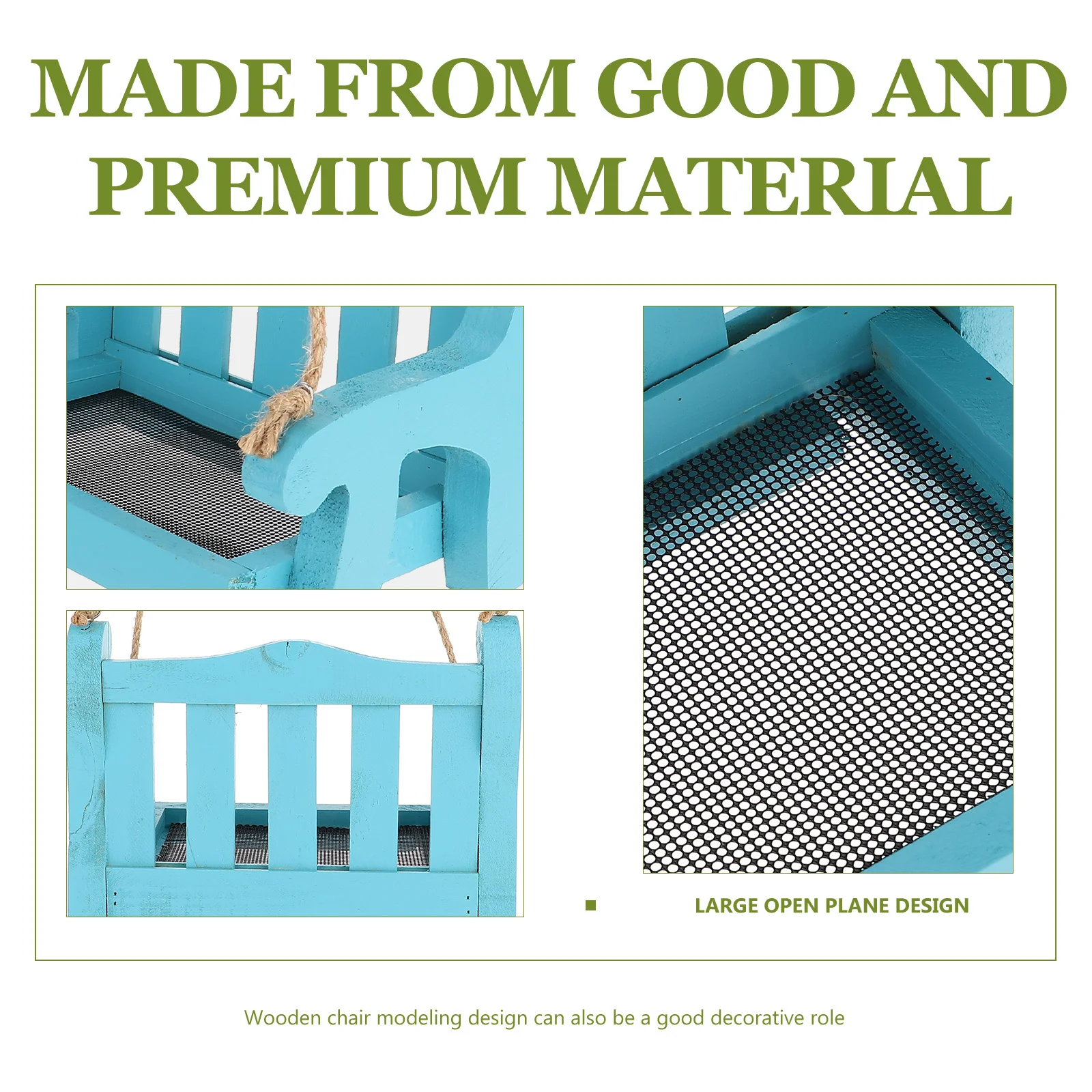 

Automatic Hanging Bird Feeder Creative Chair Shaped Balcony Garden Outdoor Wild Bird Food Container Backyard Yard Accessory