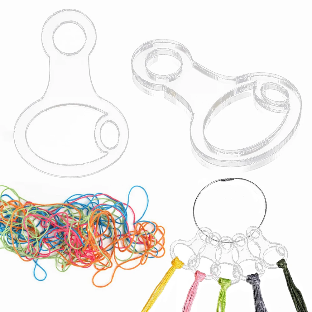 

40 шт. акриловый органайзер для ниток «сделай сам», держатель для ниток для рукоделия, прозрачные намоточные доски, шпульки для ниток